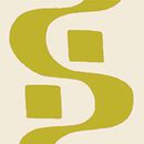 Sleeveless Linen Bow Strap Dress in Groovy Stripes on Ecru - swatch