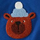 Baby Holiday French Terry Sweatshirt in Winter Bear - swatch