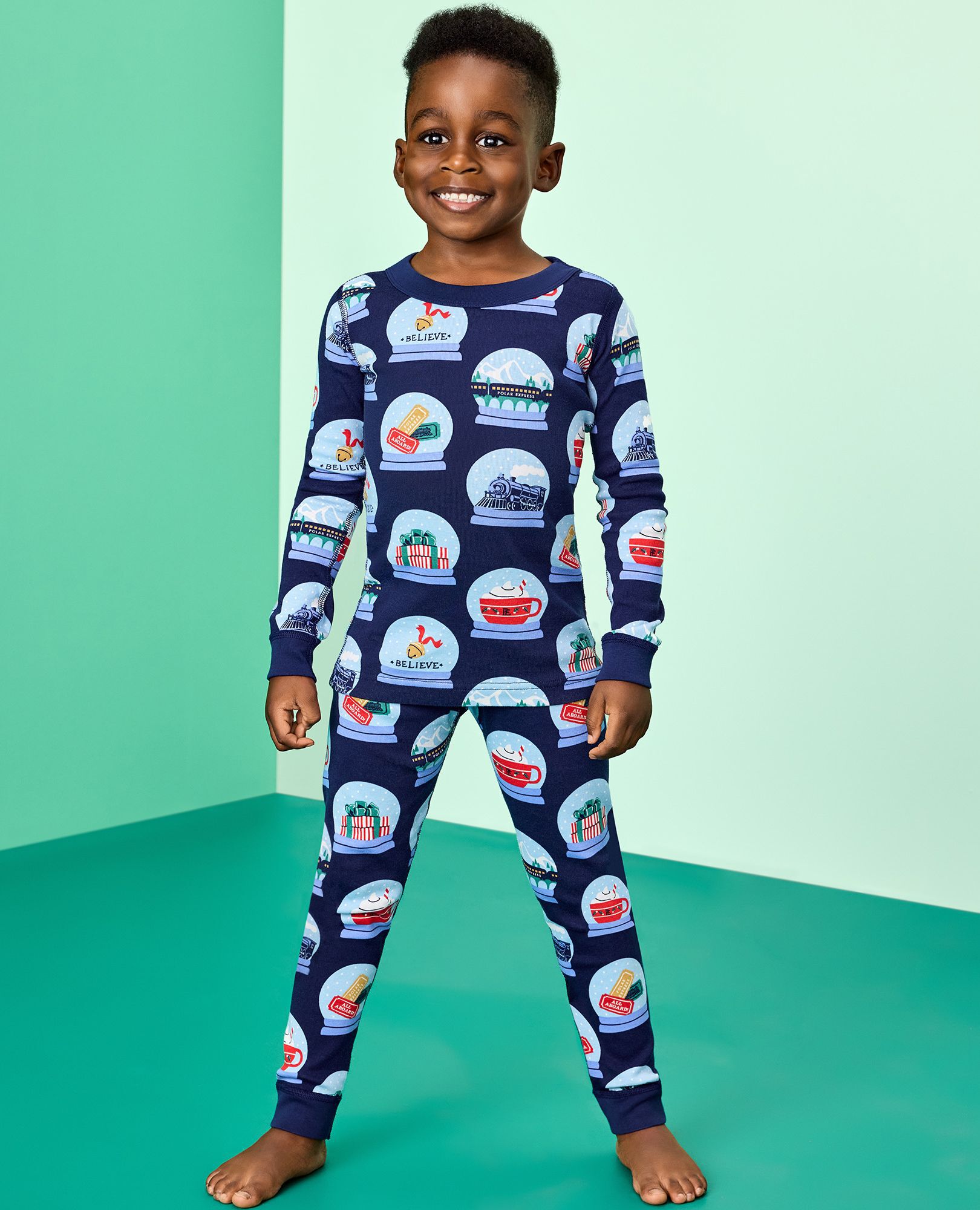 The Polar Express HannaJams™ Pajama Set in Polar Express Snowglobes - main