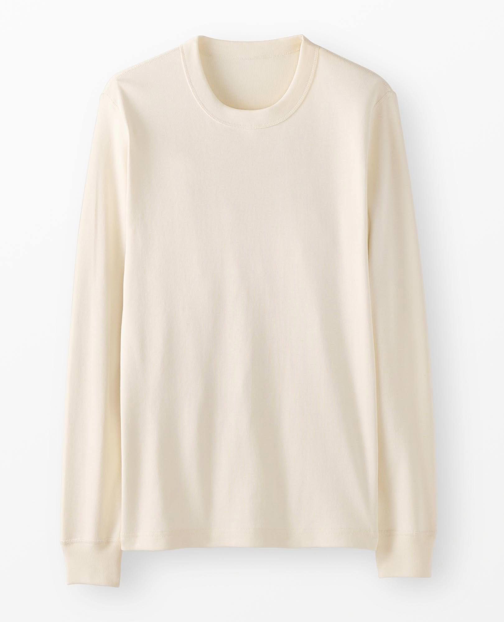 Adult Long John Pajama Top in Ecru - main