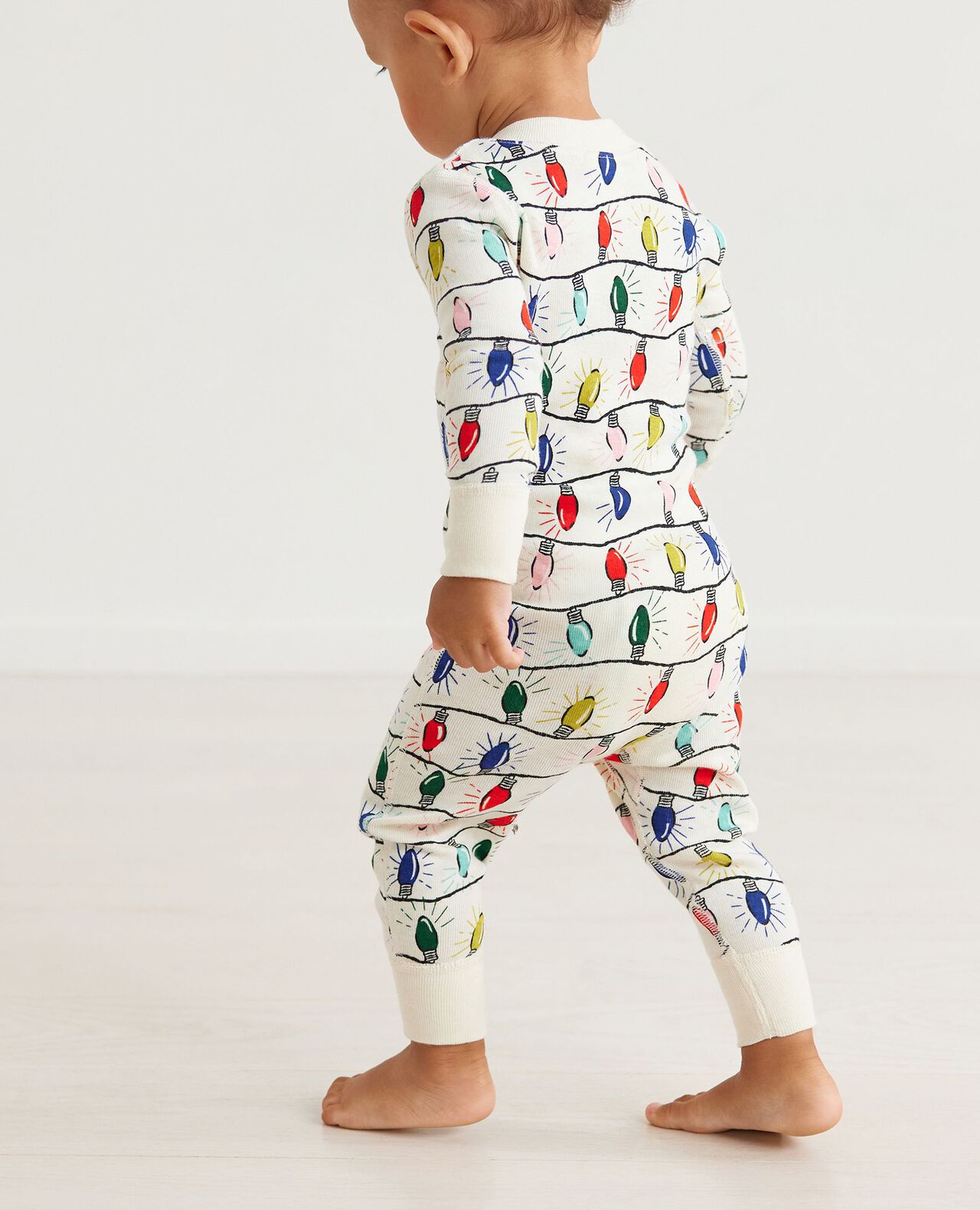 Baby Holiday Zip Sleeper in Bright Bulbs - main
