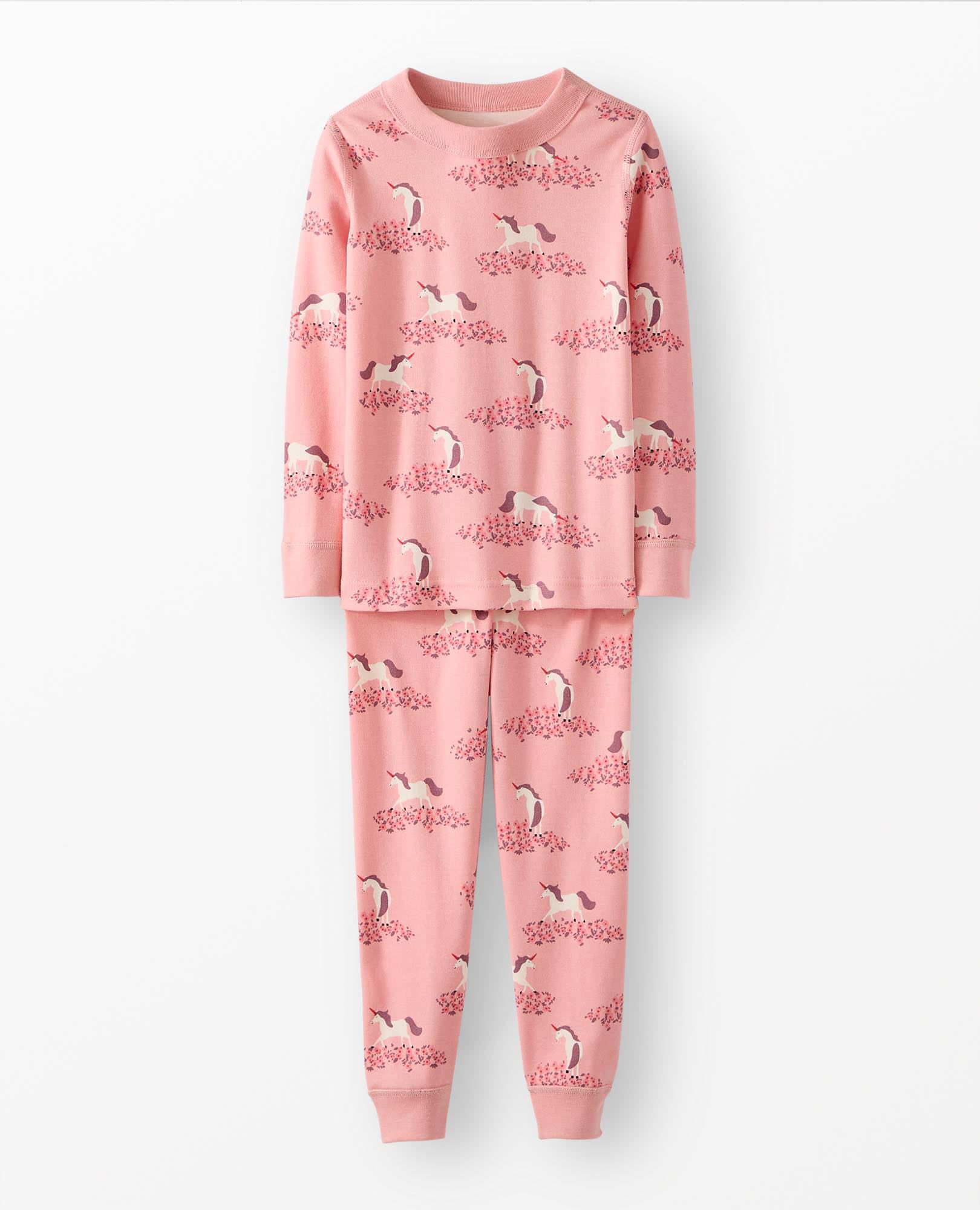 HannaJams™ Pajama Set in Unicorn Meadow on Frosting Pink - main