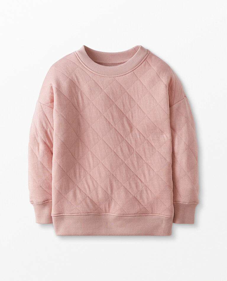 Quilted Pullover in Faded Flower - main