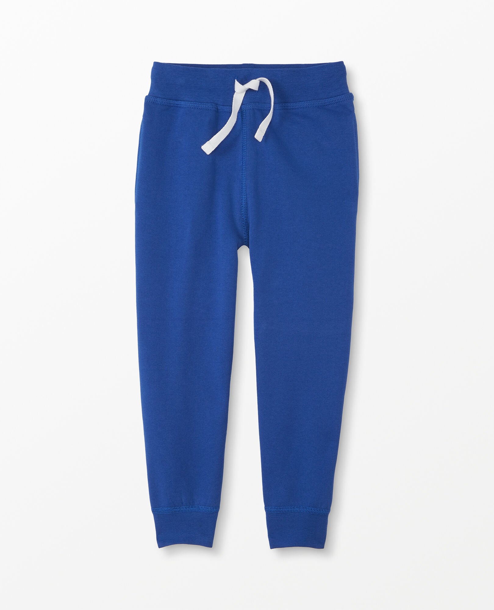 bright blue sweatpants