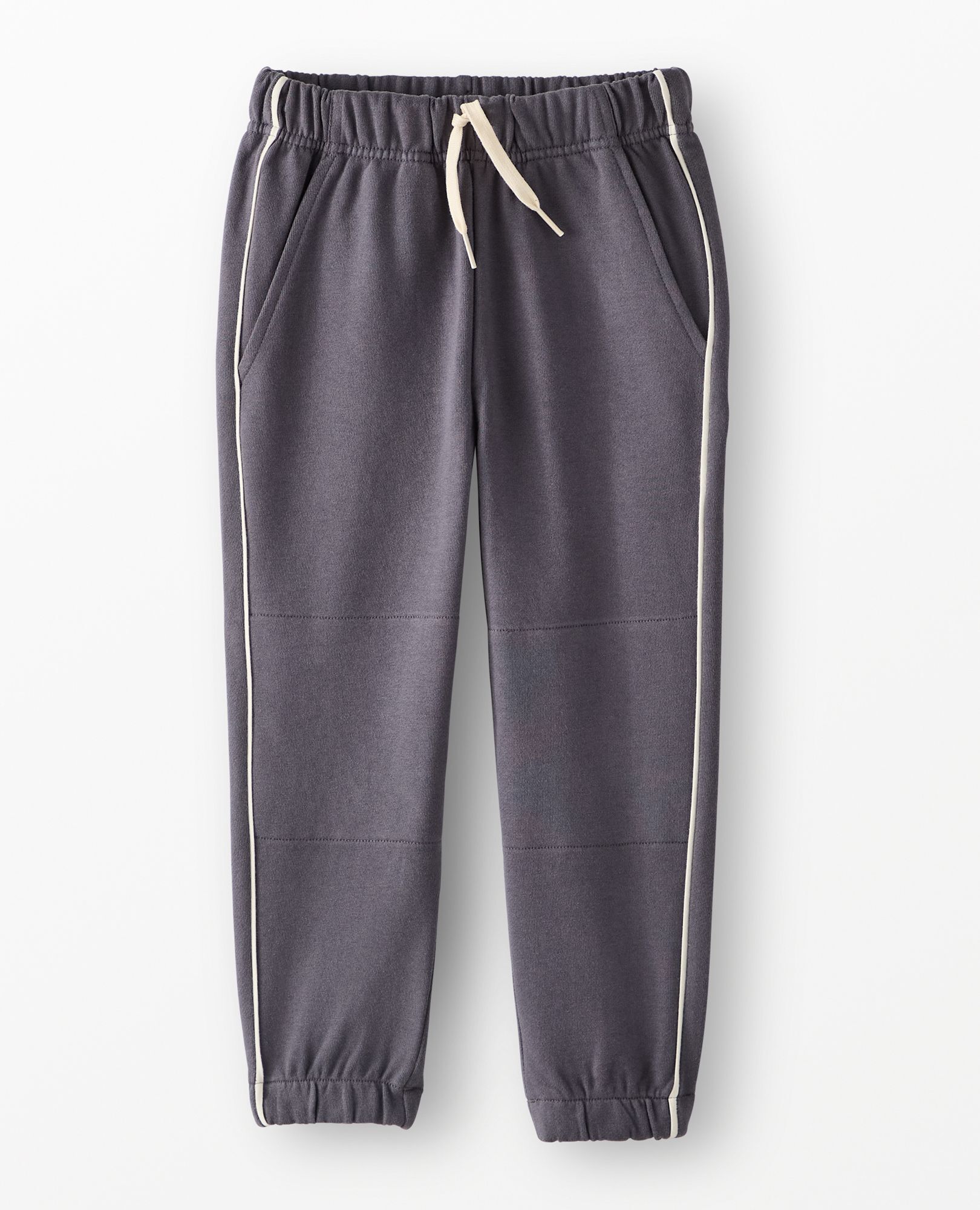 Slim Fit French Terry Double Knee Sweatpants in Granite Grey - main