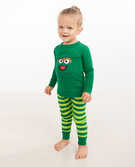 Sesame Street Long John Pajamas In Organic Cotton in Oscar The Grouch - main