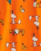 Adult Peanuts Halloween Long John Top in Snoopy Orange - main