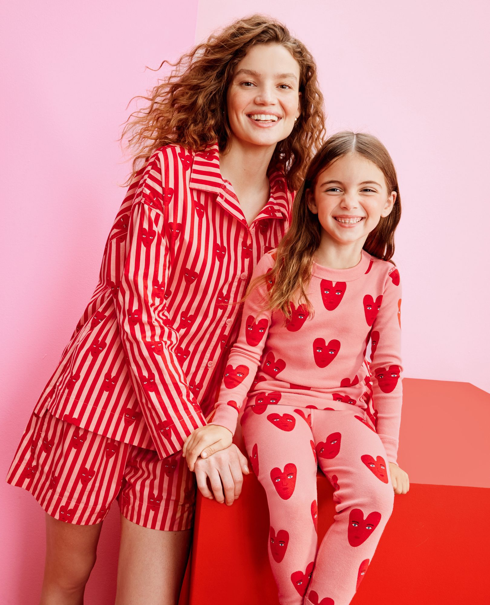 Oeuf HannaJams™ Pajama Set in Hearts - main