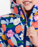 Print Recycled Puffer Jacket in Rosey - main