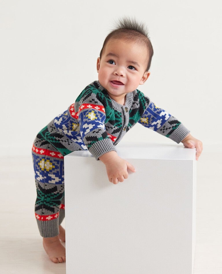 Baby Holiday Romper In Combed Cotton Hanna Andersson