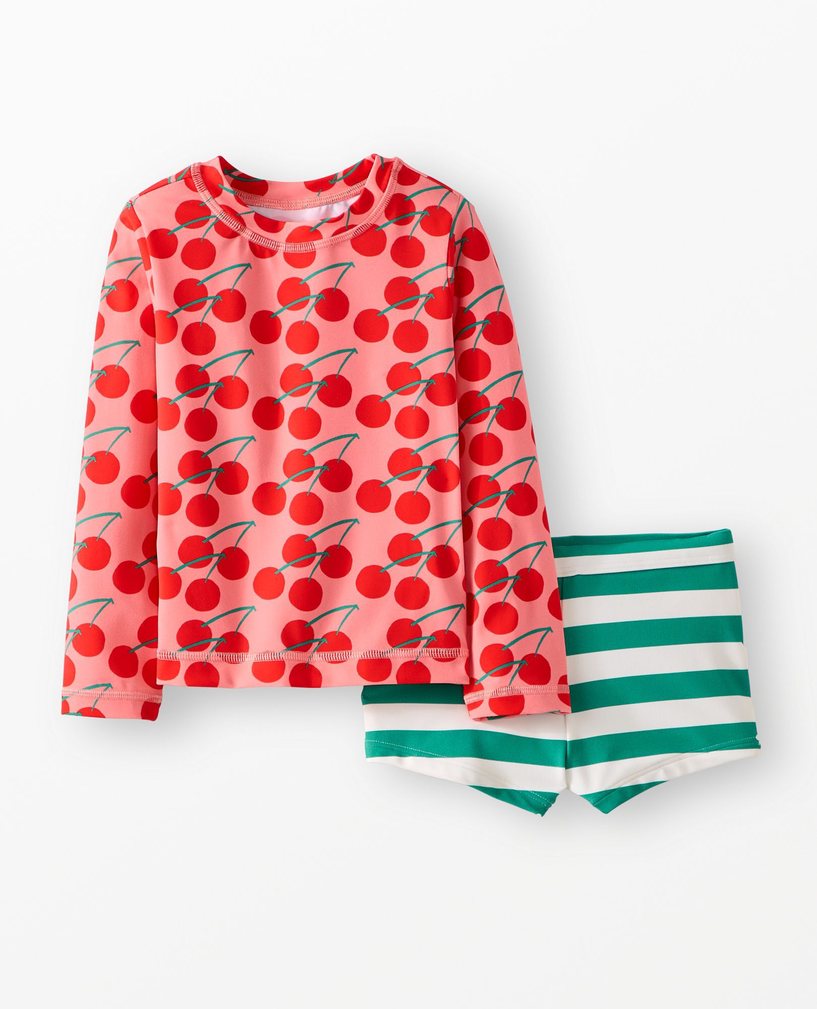 Rashguard Top & Shorts Set in Summer Cherries - main