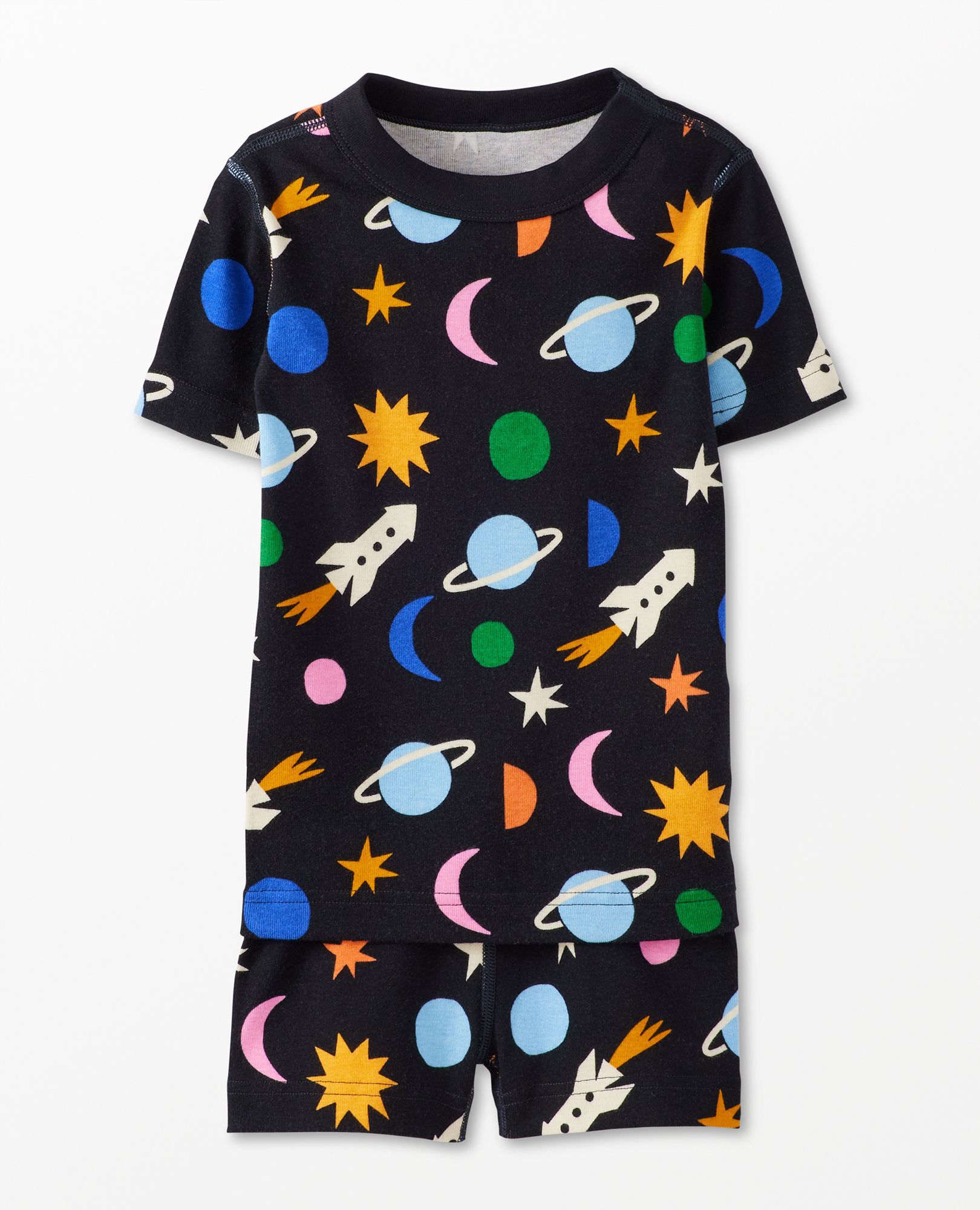 HannaJams™ Pajama Set in Multi Universe on Black - main