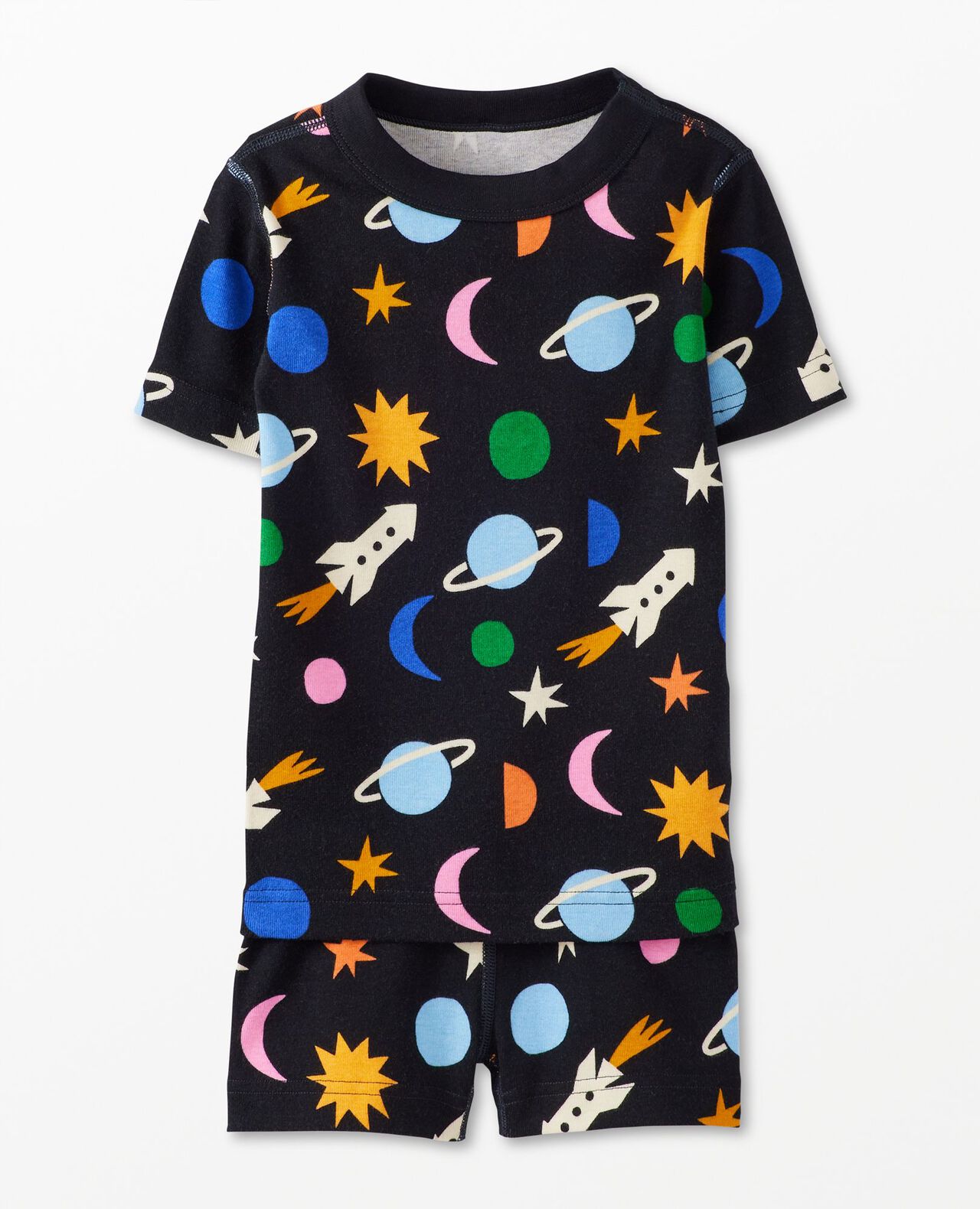 HannaJams™ Pajama Set in Multi Universe on Black - main