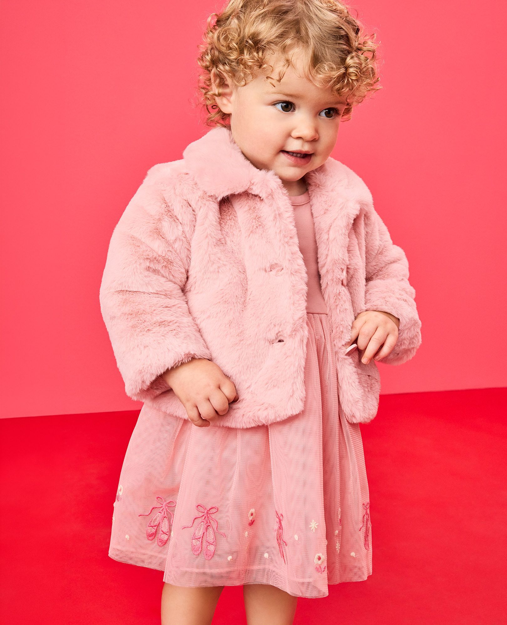 Baby Faux Fur Jacket - thumbnail 4