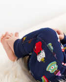 Baby Zip Sleeper In Organic Cotton in Bright Bulbs - main