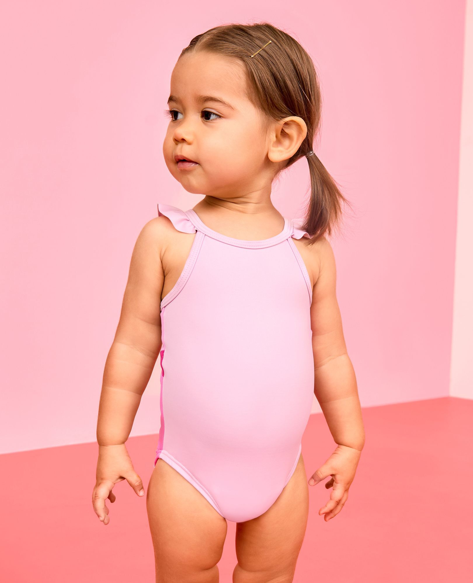 Baby One-Piece Butterfly Swimsuit in Pink Butterfly - main