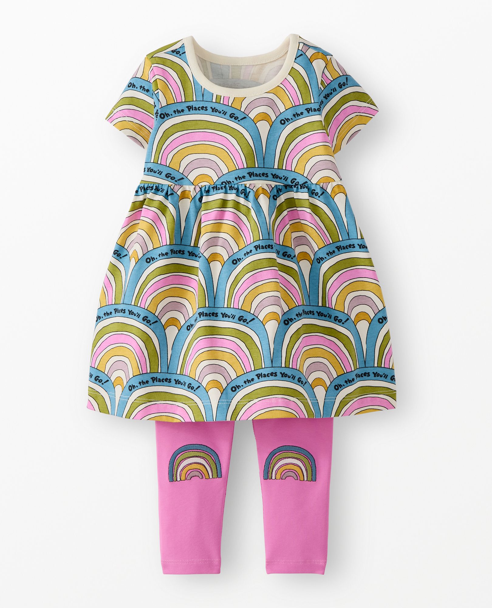 Dr. Seuss Dress & Leggings Set in Dr. Seuss - Oh The Places You'll Go - main