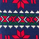Holiday HannaSoft™ Sleeper in Dear Deer on Navy - swatch