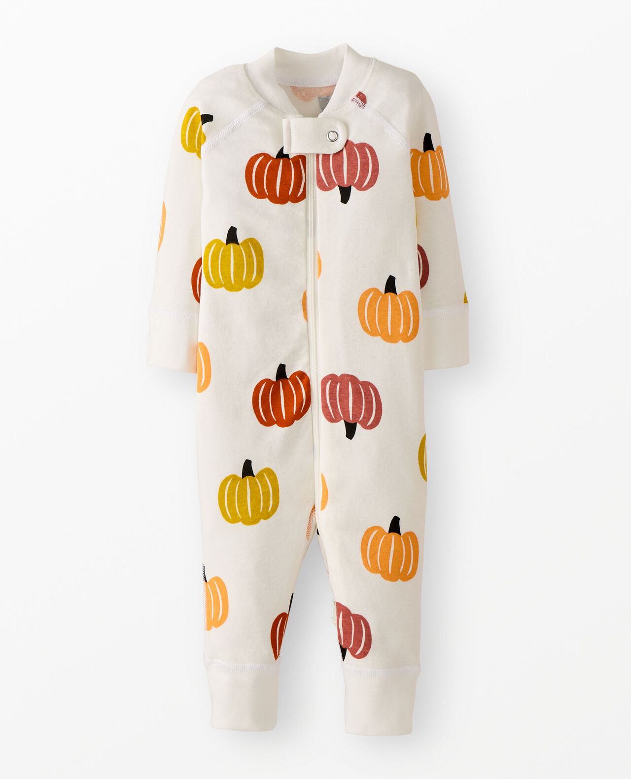 Halloween HannaJams™ Sleeper in Multi Pumpkins on Ecru - main