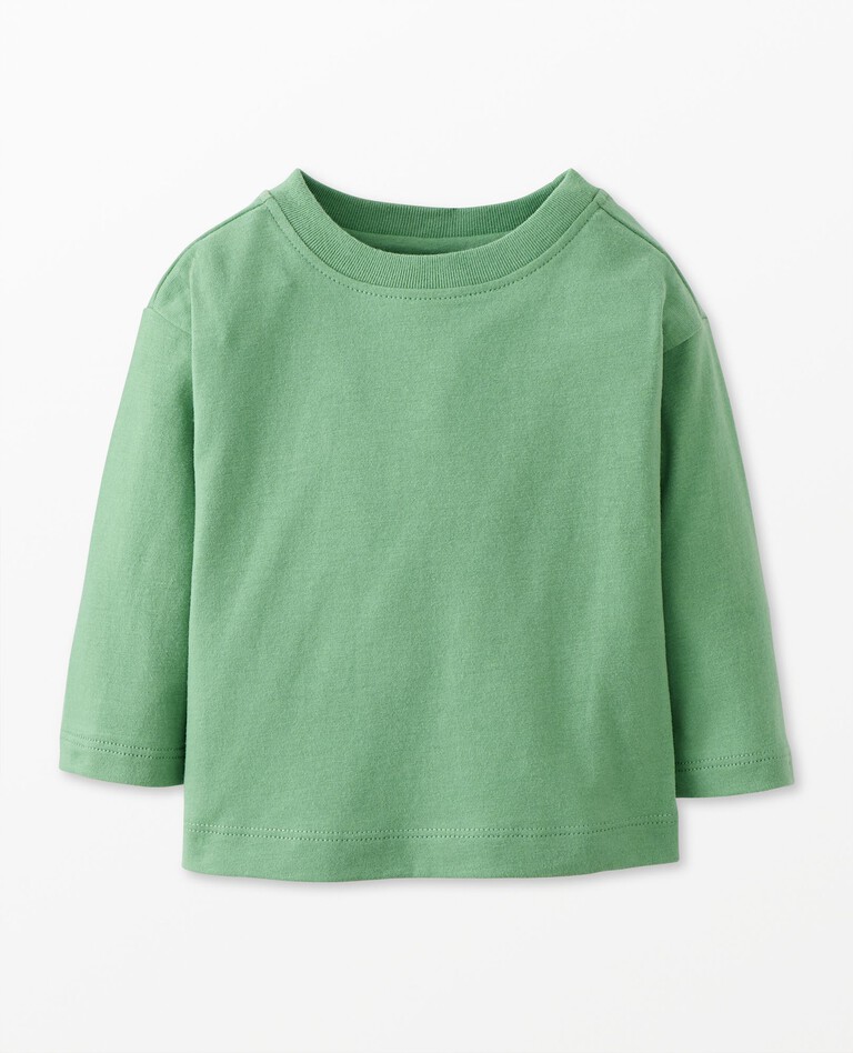 Baby Long Sleeve T-Shirt in Jade - main