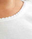 Bright Basics Long Sleeve Tee In Pima Cotton in Hanna White - main