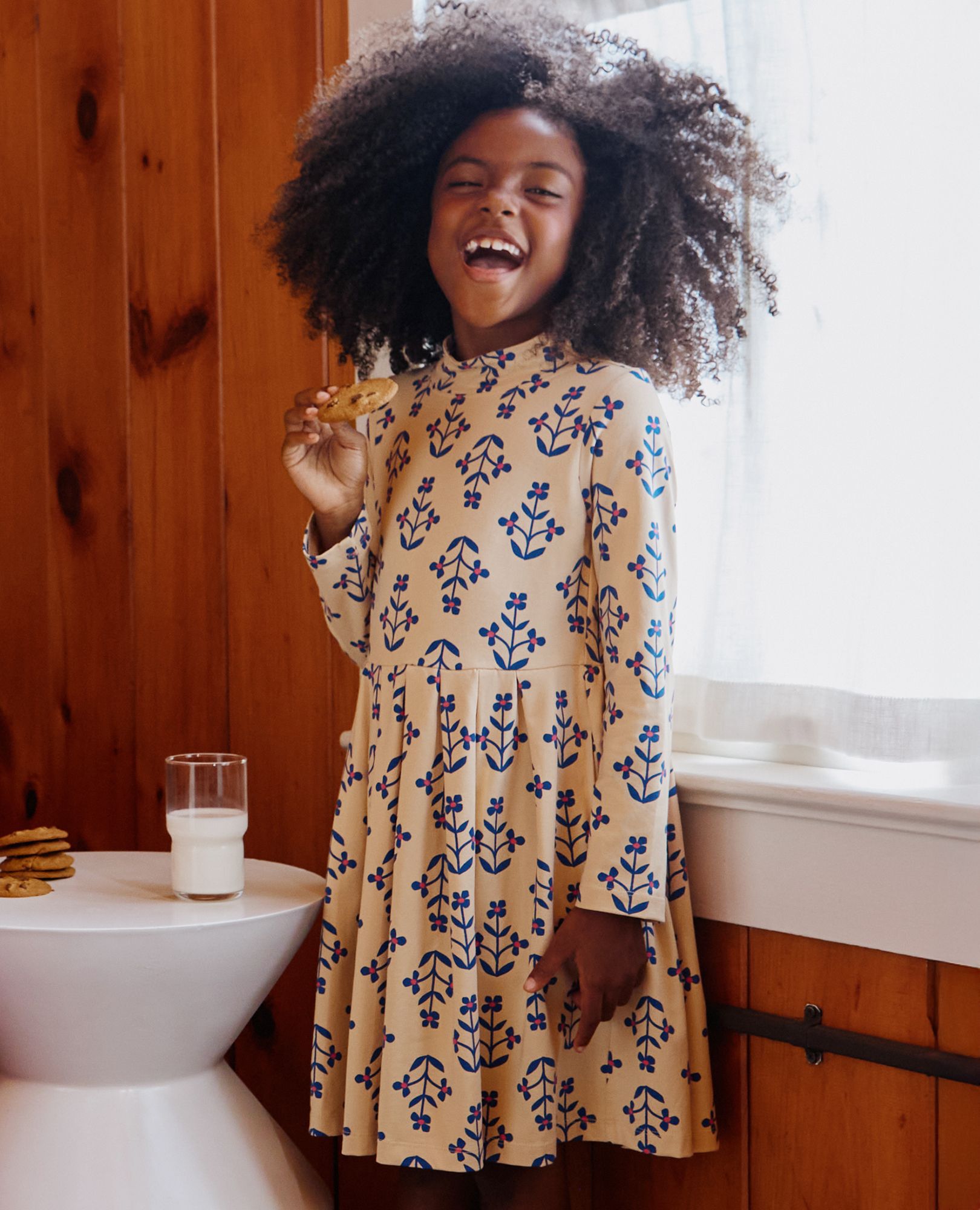 Long Sleeve Turtleneck Skater Dress with Pockets | Hanna Andersson