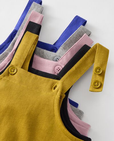 Baby Long Sleeve T-Shirt & French Terry Overalls Set in I Am A Rainbow - main