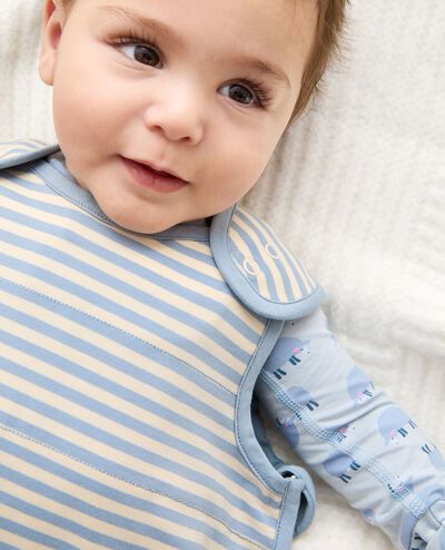 Baby Sleep Sack in HannaSoft™ (0.5 TOG) in Ecru/North Air - main