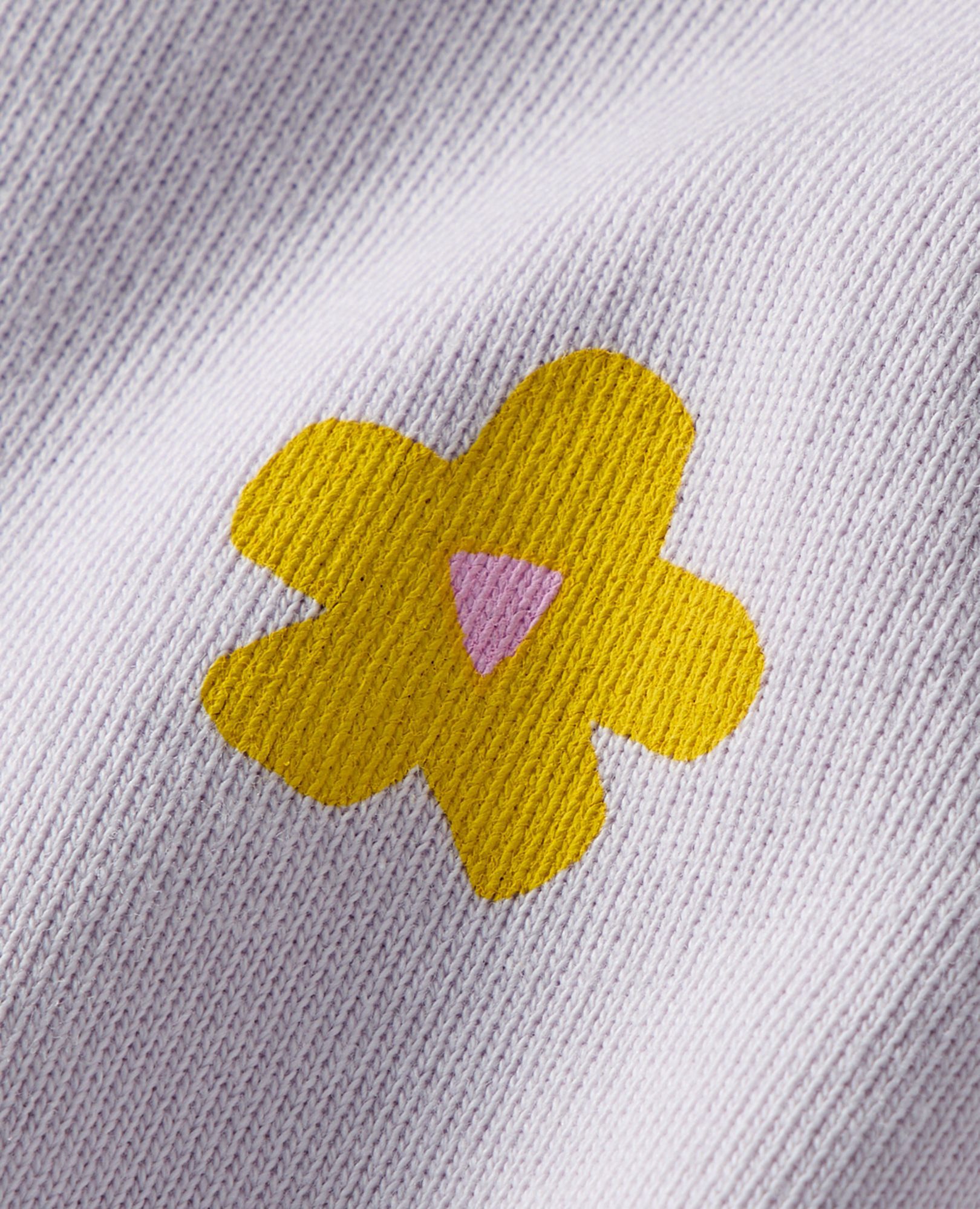 Oversized French Terry Graphic Hoodie in Orchid Hush - main