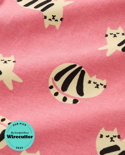 HannaJams™ Pajama Set in Playful Cats on Strawberry Ice - main
