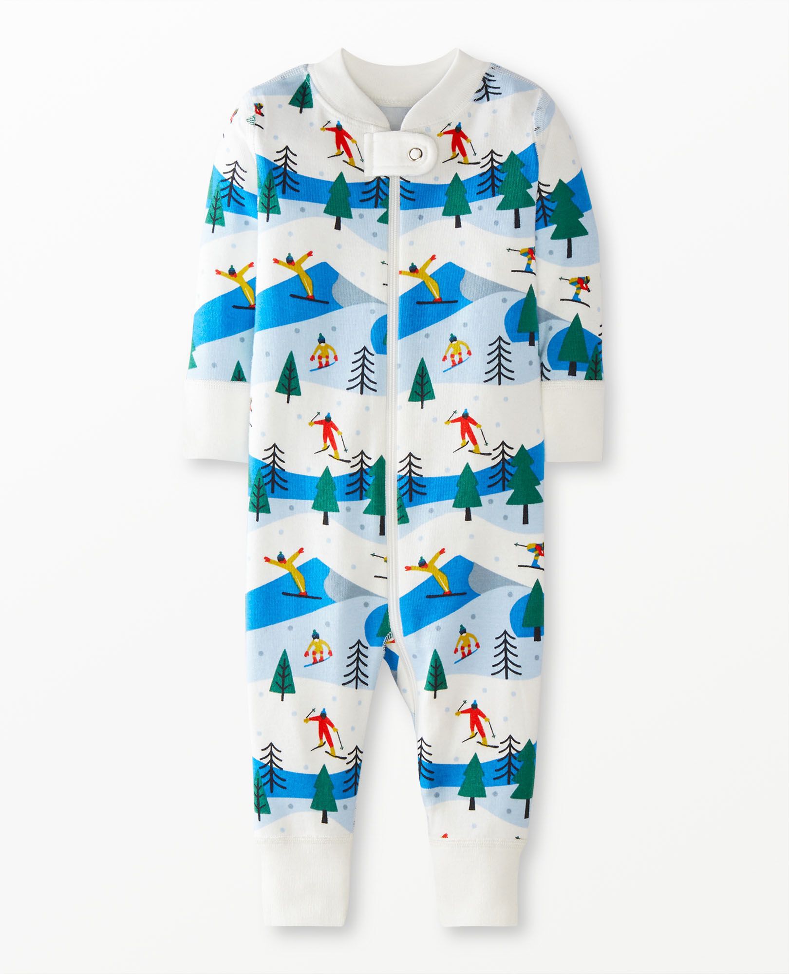 Holiday Print Baby Zip Sleeper