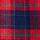 Women's Holiday Flannel Nightshirt in Navy Holiday Plaid - swatch
