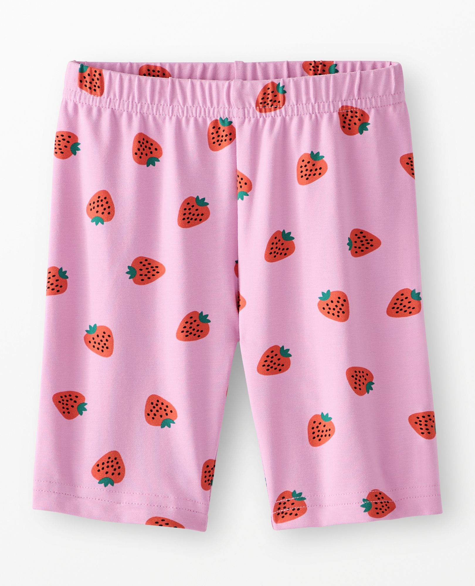 Biker Shorts in Mini Strawberries on Echinacea - main
