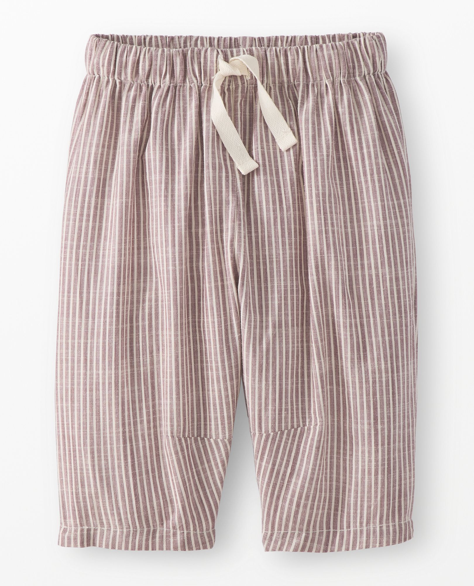 Baby Poplin Barrel Pants in Nettle Brown/Ecru - main