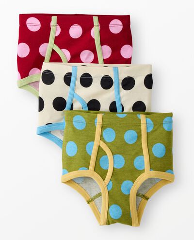 3-Pack Dusen Dusen Organic Cotton Classic Briefs in Multi Dots 3-pack - main