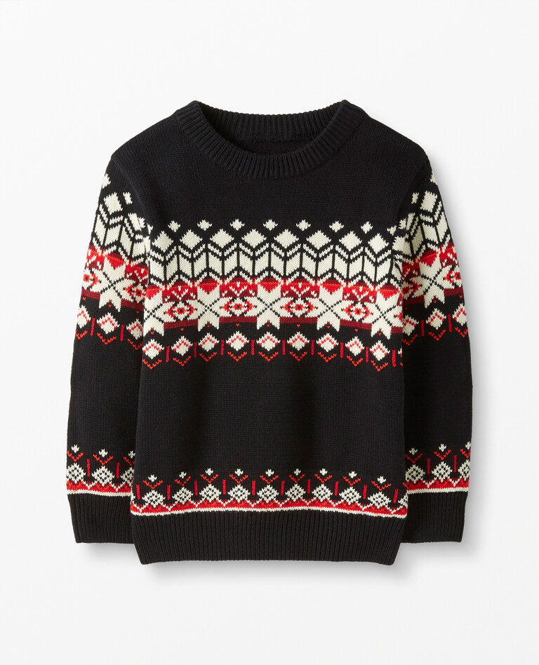 Crewneck Sweater in Black - main