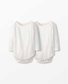 Baby Bodysuit In Organic Cotton 2-Pack in Hanna White - main