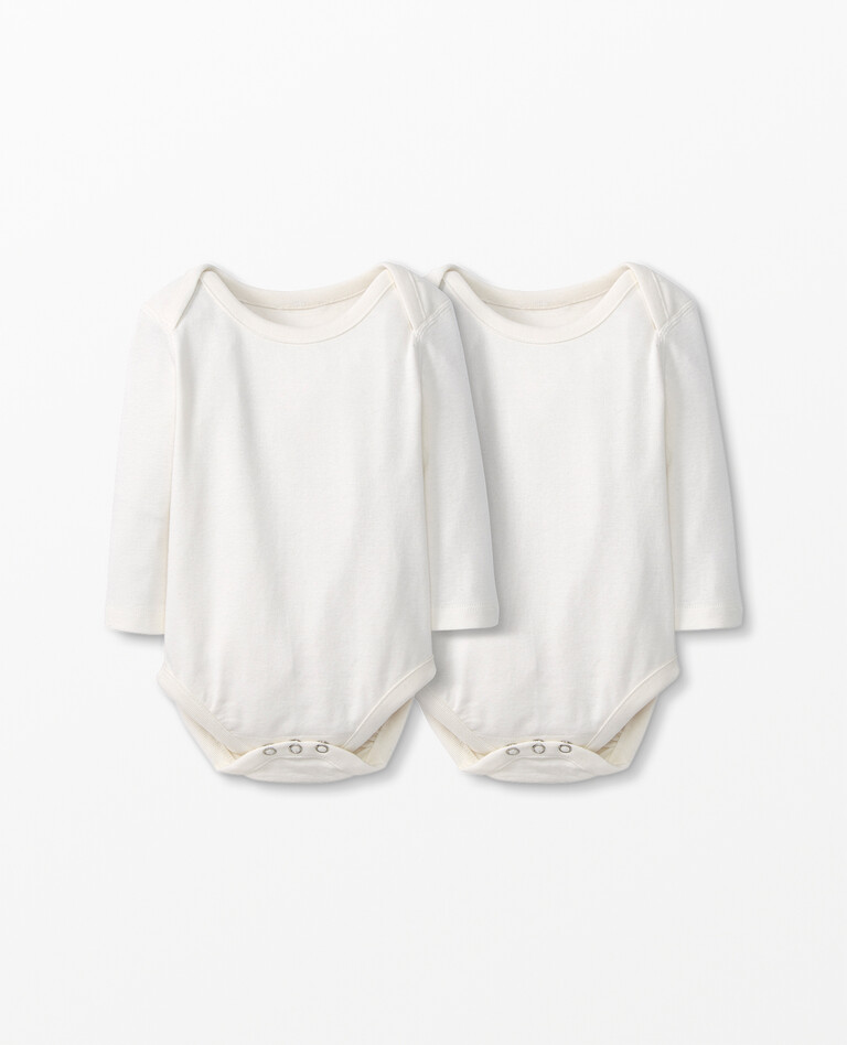 Baby Bodysuit In Organic Cotton 2-Pack in Hanna White - main