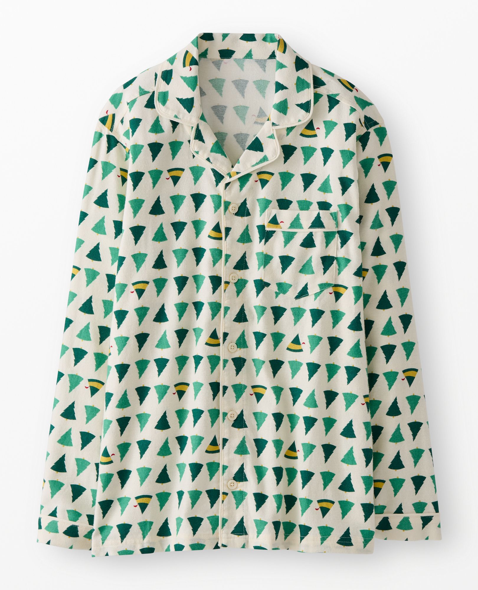 Adult Warner Bros™ Discovery Elf Flannel Pajama Top in Buddy the Elf Trees - main