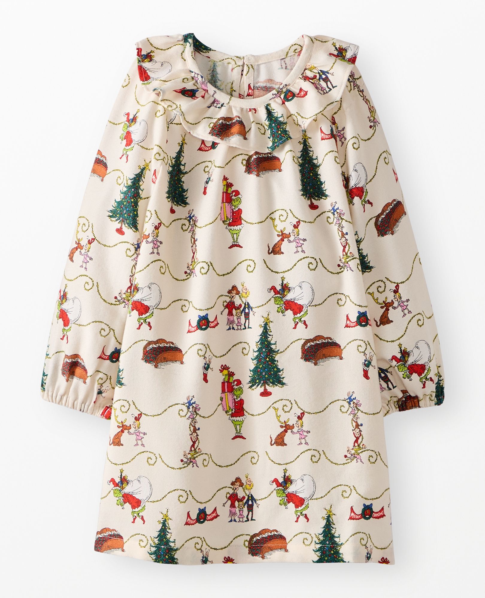 Dr. Seuss Grinch Flannel Nightgown | Hanna Andersson