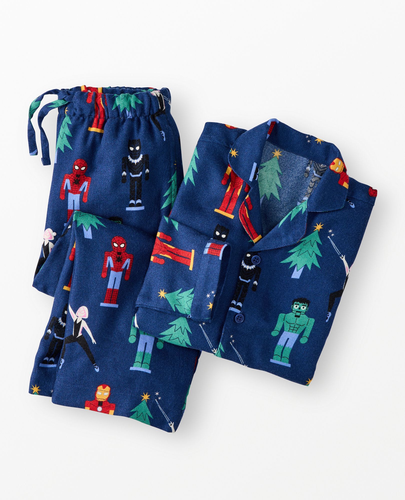 Marvel Holiday Flannel Pajama Set in Marvel Nutcracker - main
