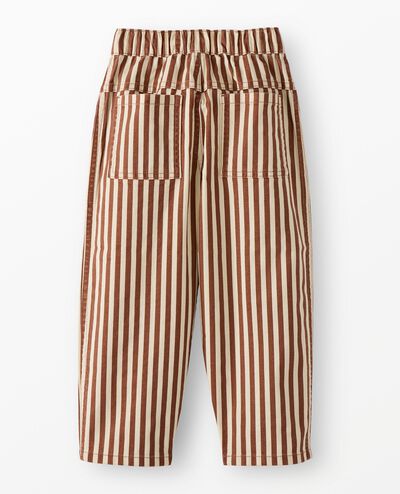 Canvas Barrel Pants in Tortoise Shell/Ecru - main