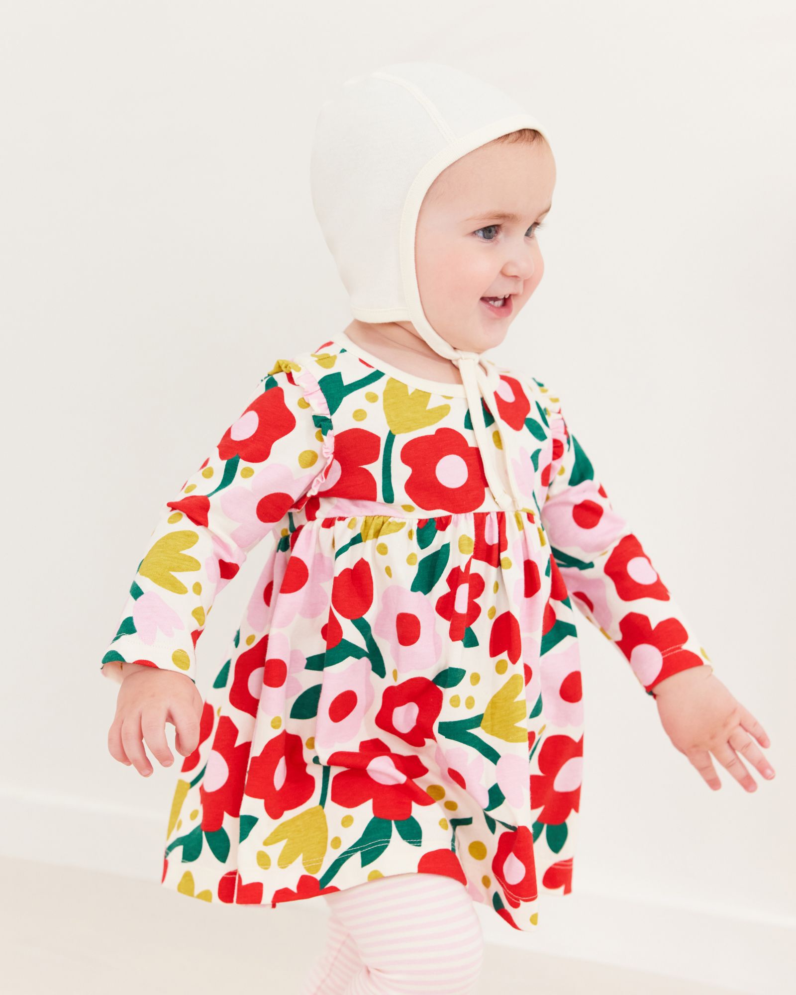Baby Pilot Cap In Organic Cotton