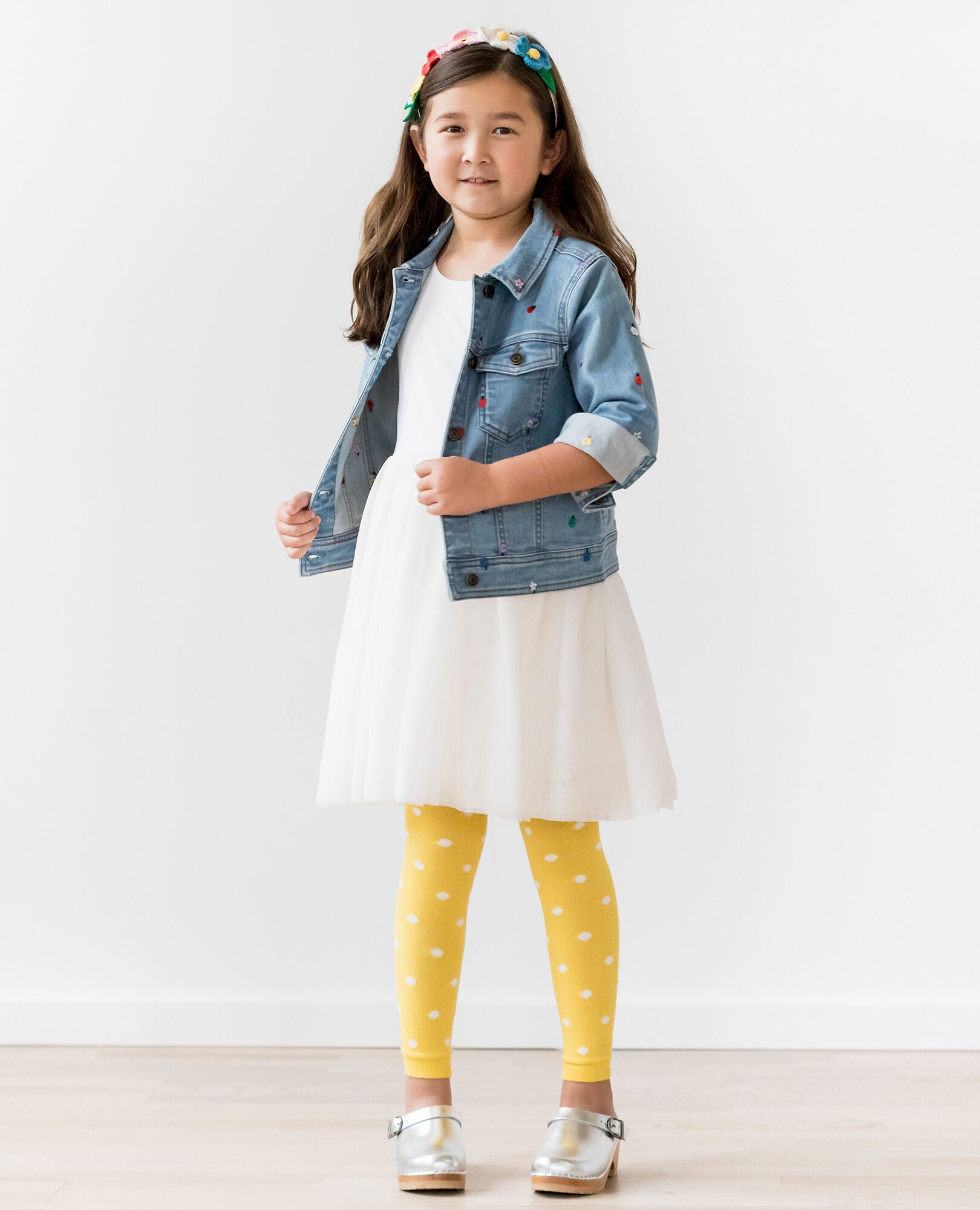 girls leather clogs