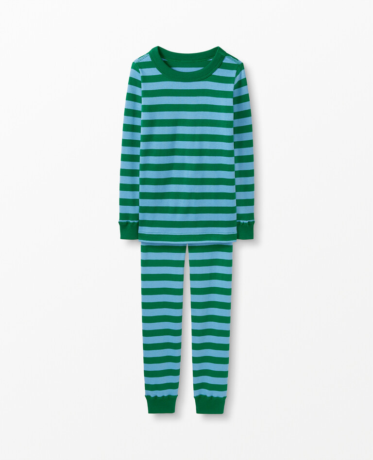Long John Pajamas in Fjord/Out of the Blue - main