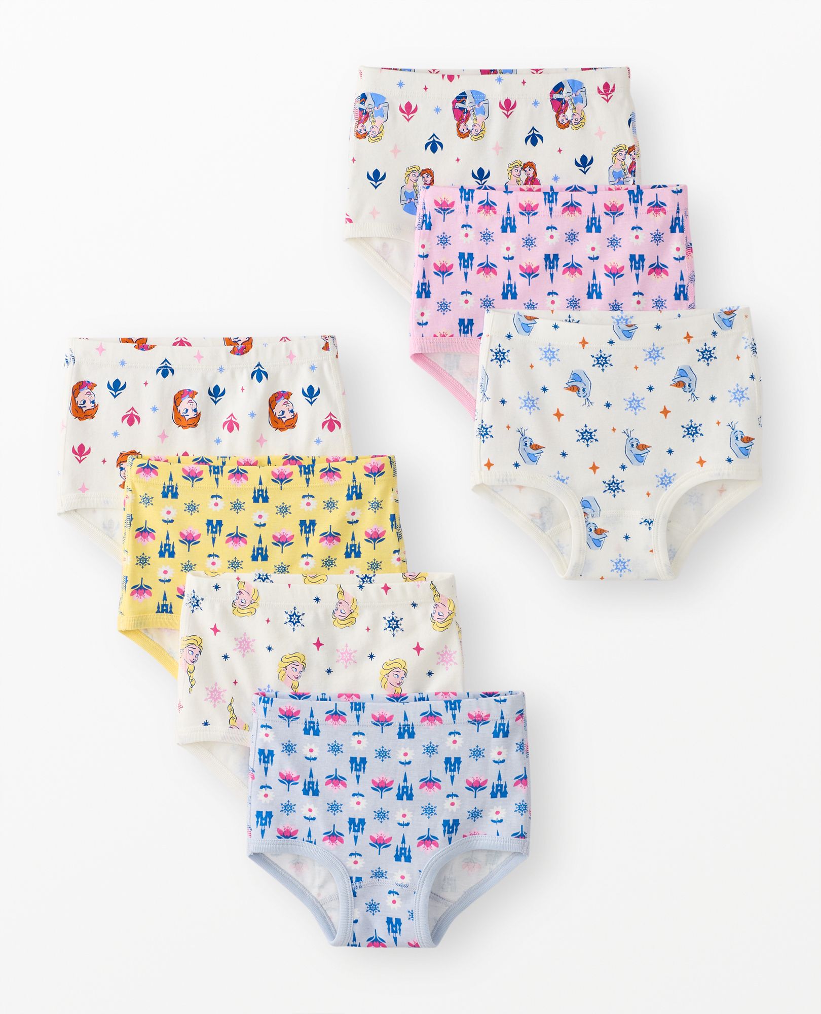7-Pack Disney Frozen 2 Organic Cotton Classic Underwear in Spring Frozen Unders 7pk - main