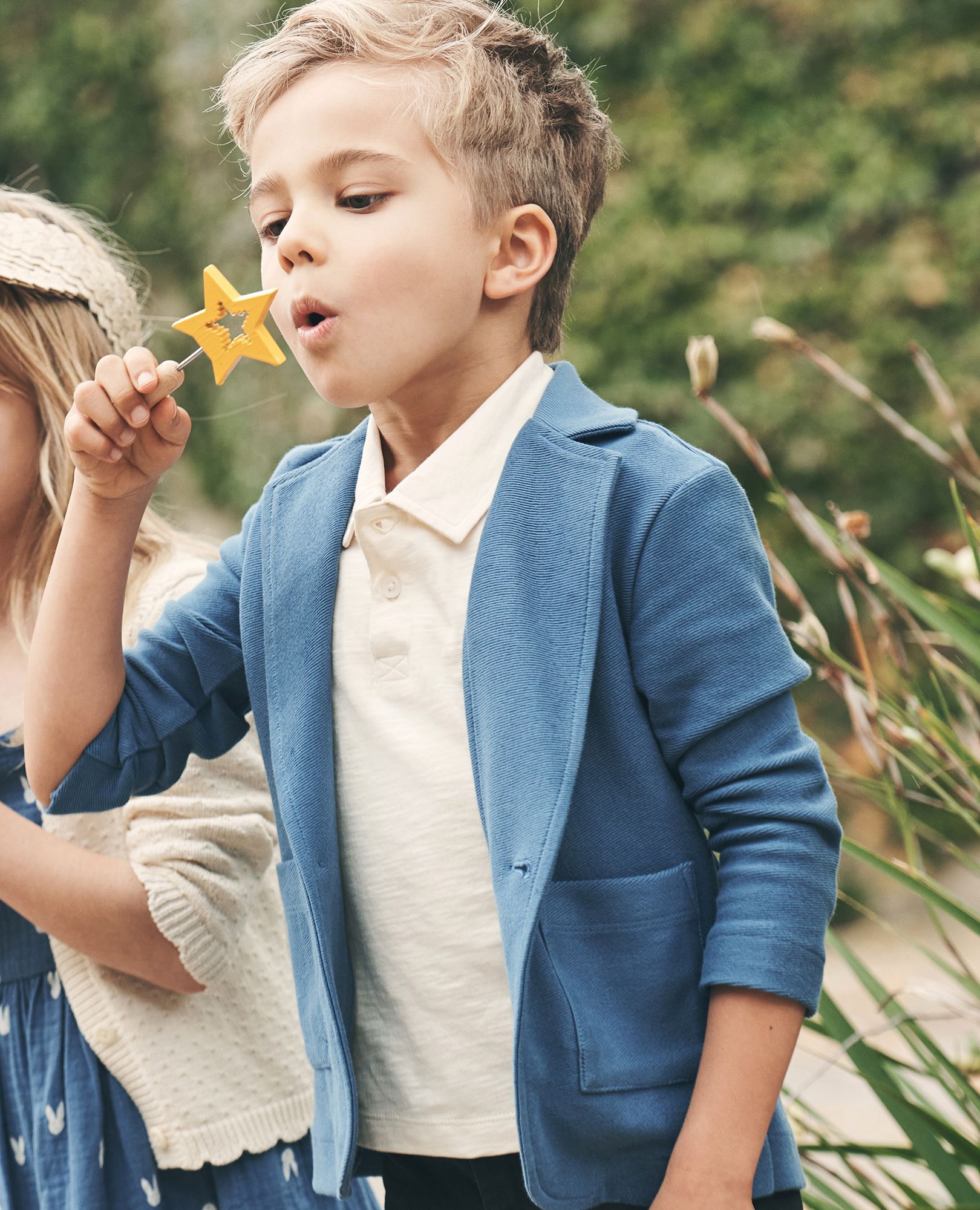 Knit Twill Blazer Hanna Andersson