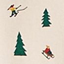 Women's Holiday Wide Leg Pajama Set in Glade Skiing - swatch
