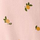 HannaJams™ Footed Sleeper in Clementine on Pink Cream - swatch