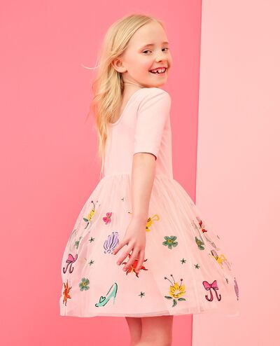 Disney Princess Tulle Dress in Princess Multi Pink - main
